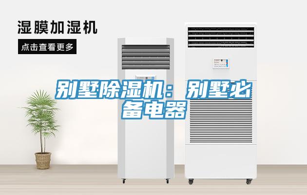 別墅除濕機(jī)：別墅必備電器