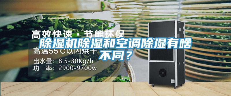 除濕機除濕和空調除濕有啥不同？