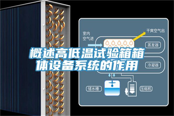 概述高低溫試驗(yàn)箱箱體設(shè)備系統(tǒng)的作用