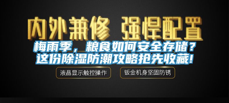 梅雨季，糧食如何安全存儲(chǔ)？這份除濕防潮攻略搶先收藏!