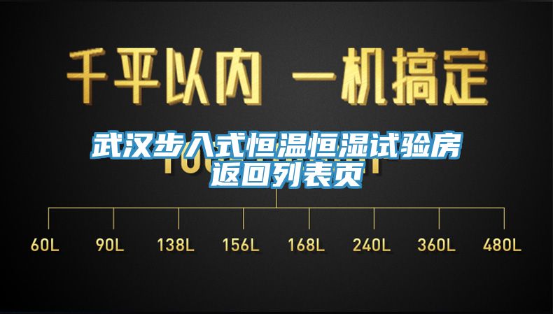 武漢步入式恒溫恒濕試驗房 返回列表頁