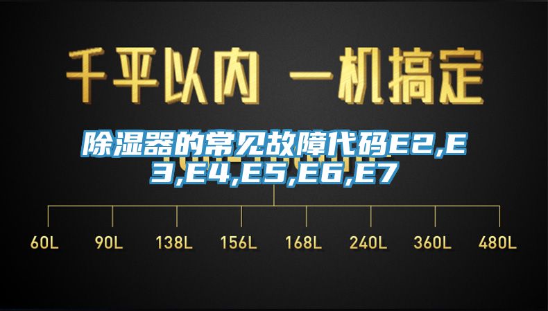 除濕器的常見故障代碼E2,E3,E4,E5,E6,E7