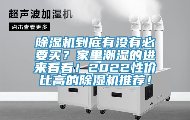 除濕機(jī)到底有沒有必要買？家里潮濕的進(jìn)來看看！2022性價(jià)比高的除濕機(jī)推薦！