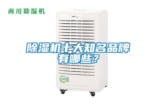 除濕機十大知名品牌有哪些？