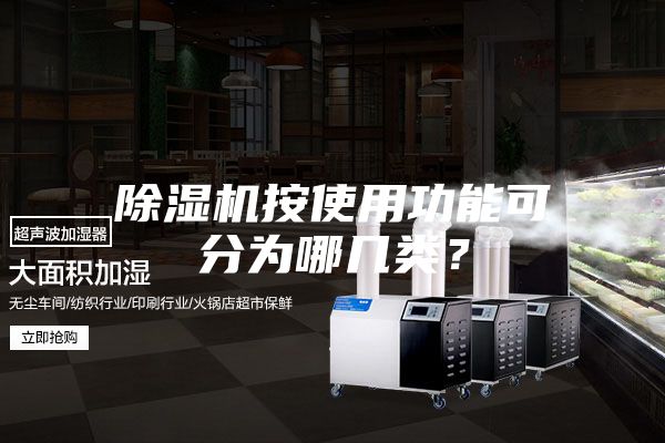 除濕機按使用功能可分為哪幾類？